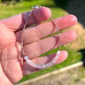 Handmade Natural Moonstone Bracelet Karen Hill Tribe 18k Rose Gold Vermeil Beads